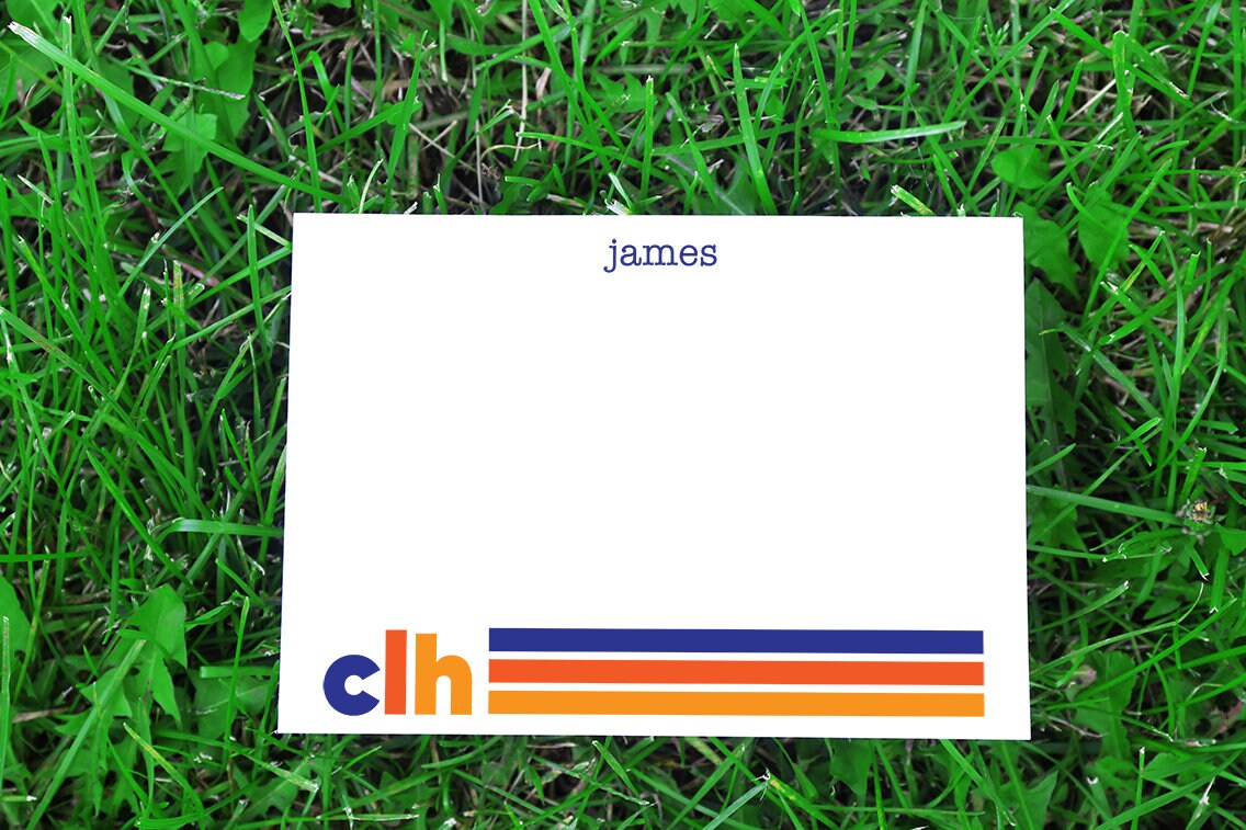 Personalized Camp Stationery - Camp Longhorn Note Cards