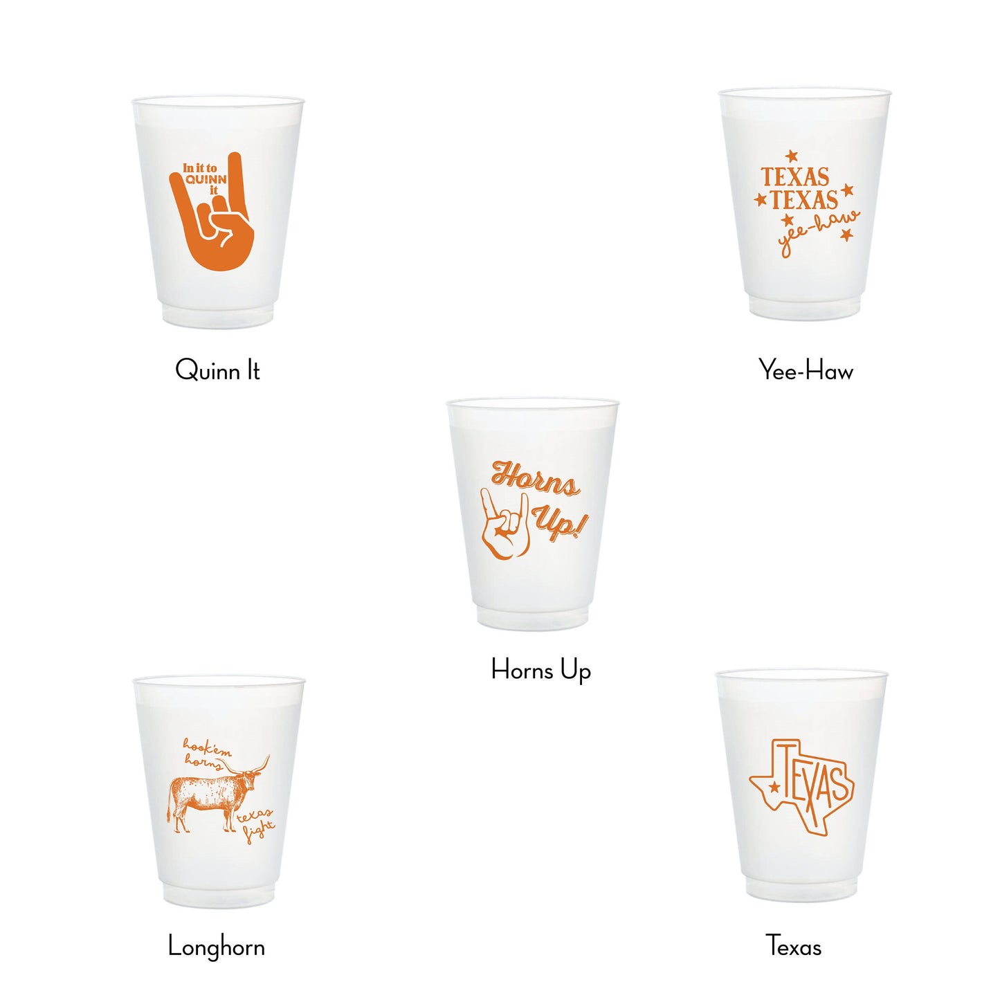 Texas Texas Cups - Set of 10