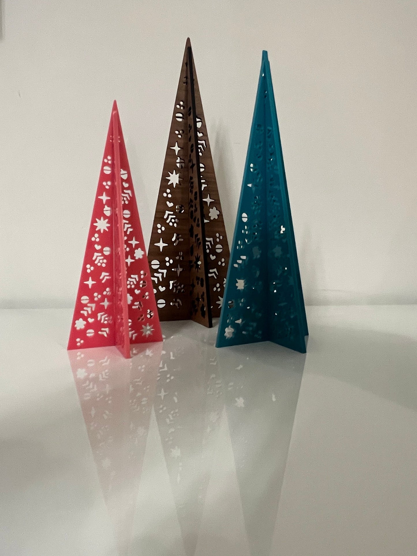 Papel Picado Christmas Trees - Set of 3