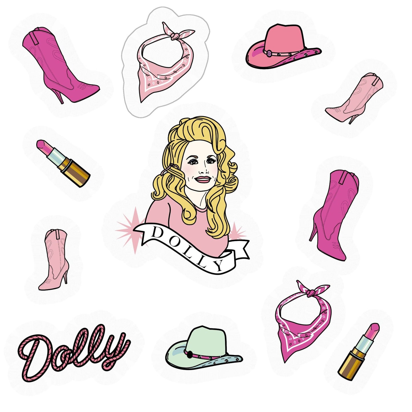 Dolly Sticker Set