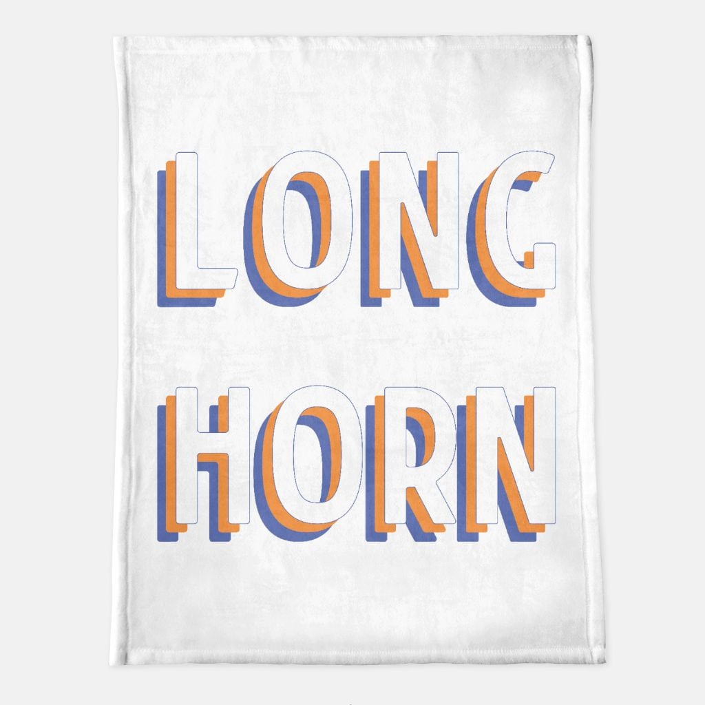 So Longhorn Minky Blanket - 60" x 80"