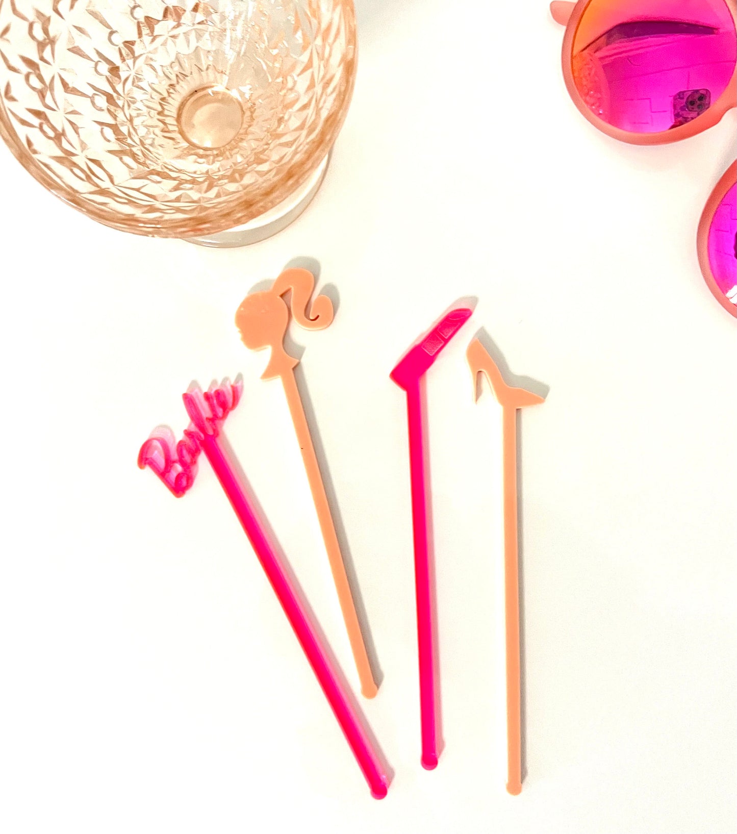 Barbie Inspired Swizzle Sticks