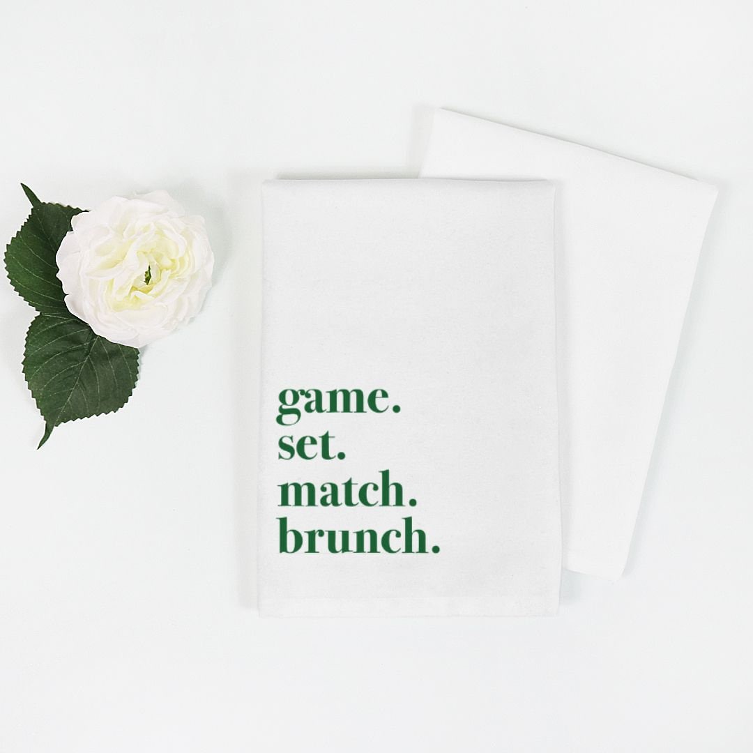 Game. Set. Match. Tea Towel Set