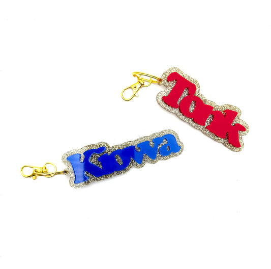 Camper Sparkle Keychain