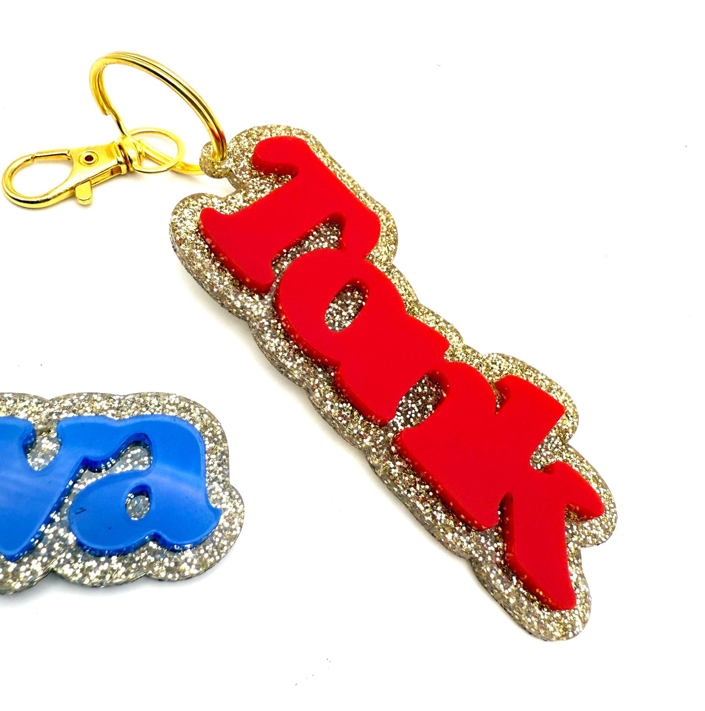 Camper Sparkle Keychain