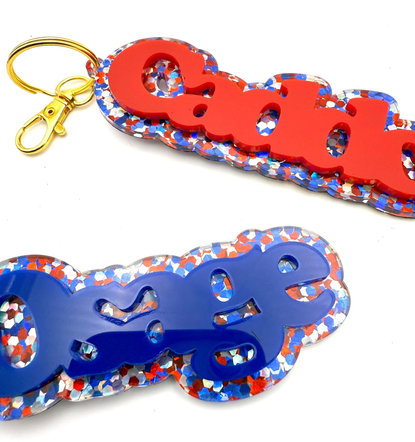 Camper Sparkle Keychain