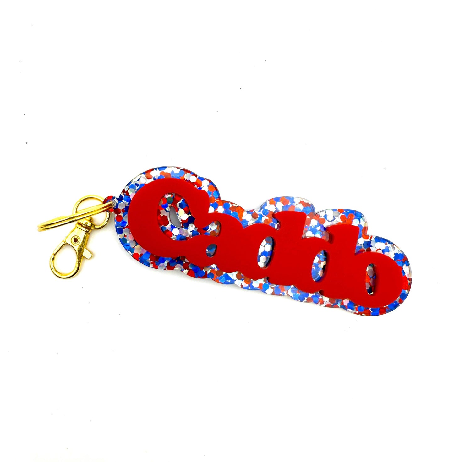 Camper Sparkle Keychain